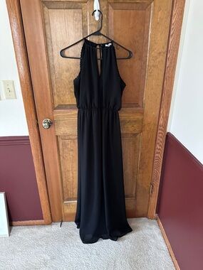 Black Halter Maxi Dress - Women